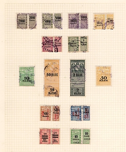 Baden, Germany, Small Collection of Locals Revenues Stamps