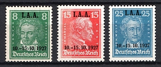 1927 Weimar Republic, Germany (Mi. 407 - 409, Full Set, CV $80)