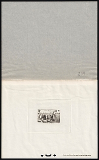 1940 80c+2fr France, Presentation Souvenir Sheet, Black