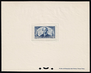 1942 2.5fr+7.5fr France, Presentation Souvenir Sheet