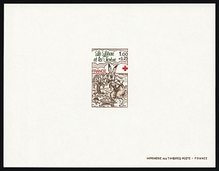 1978 1fr+0.25fr France, Red Cross, Presentation Souvenir Sheet