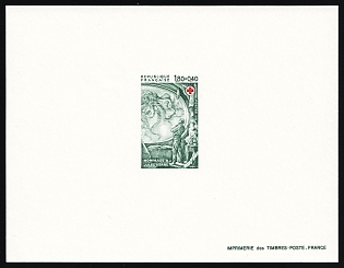 1982 1.80fr+0.40fr France, Red Cross, Presentation Souvenir Sheet