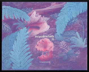 1986 5$ Antigua & Barbuda, Souvenir Sheet, Trial Color, Proof, Imperforate