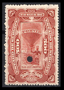 1892-94 500r Federative Republic of Brazil, Revenue, Specimen