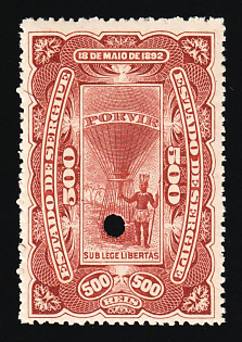 1892-94 500r Federative Republic of Brazil, Revenue, Annulated
