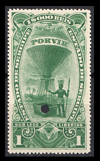 1892-94 1000r Federative Republic of Brazil, Revenue, Specimen