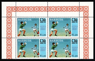 1974 1.20$ Barbuda, Part of Souvenir Sheet