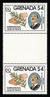 1986 4$ Grenada, Se-tenant, Gutter Pair