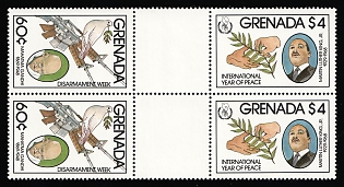 1986 Grenada, Se-tenant, Gutter Pairs, Complete Set