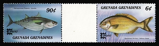 1987 Grenada and the Grenadines, Se-tenant, Gutter Pair