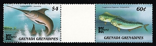 1987 Grenada and the Grenadines, Se-tenant, Gutter Pair