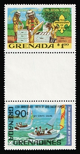 1982 Grenada and the Grenadines, Se-tenant, Gutter Pair