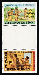 1982 Grenada and the Grenadines, Se-tenant, Gutter Pair