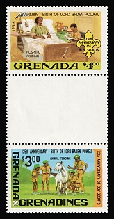 1982 Grenada and the Grenadines, Se-tenant, Gutter Pair