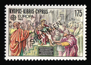 1982 175m Cyprus, Specimen