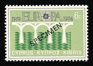 1984 6c Cyprus, Specimen