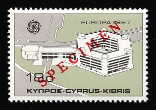 1987 18c Cyprus, Specimen