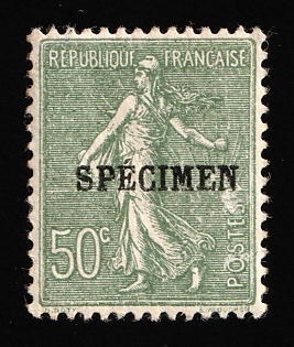 1926 50c France, Specimen