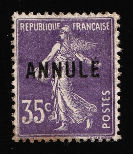 1906 35c France, Annulated