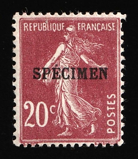 1907-16 20c France, Specimen