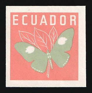 1961 20c Republic of Ecuador, Proof, Trial Colors Imperforate