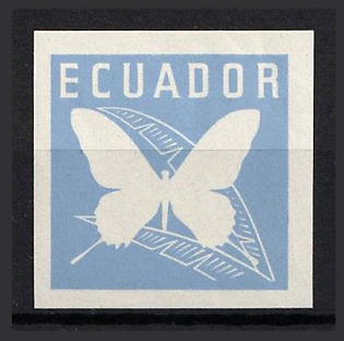 1961 30c Republic of Ecuador, Proof, Imperforate, Trial Color