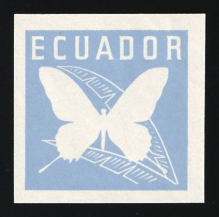 1961 30c Republic of Ecuador, Trial Colors Proof, Imperforate