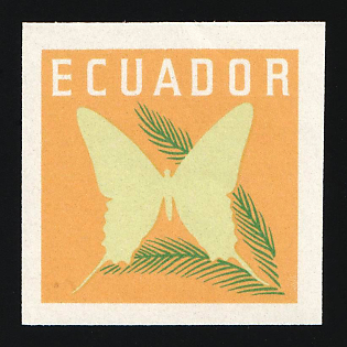 1961 50c Republic of Ecuador, Trial Colors Proof, Imperforate