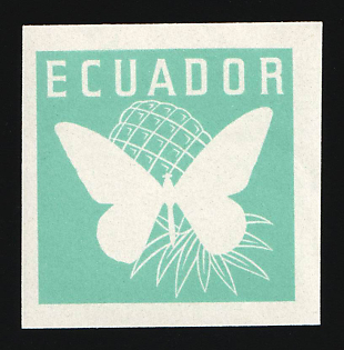 1961 80c Republic of Ecuador, Trial Colors Proof, Imperforate