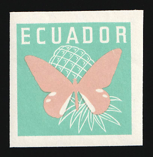 1961 80c Republic of Ecuador, Trial Colors Proof, Imperforate