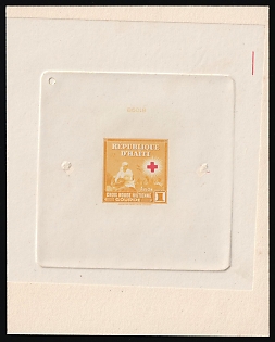 1945 1g Republic of Haiti, Airmail, Presentation Souvenir Sheet, Signed