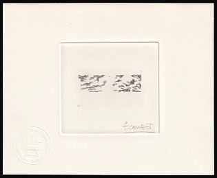 1993 5fr Saint Pierre and Miquelon, Airmail, French Colonies, Presentation Souvenir Sheet, Black, Signature