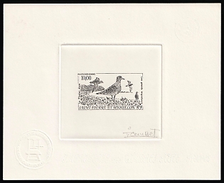 1993 10fr Saint Pierre and Miquelon, Airmail, French Colonies, Presentation Souvenir Sheet, Black, Signature