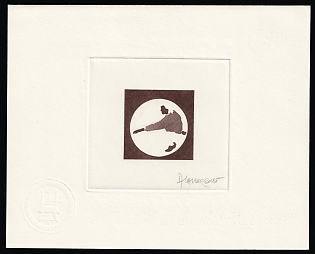 1994 5.10fr Saint Pierre and Miquelon, French Colonies, Presentation Souvenir Sheet, Brown, Signature