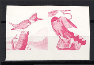 1985 55с Federation of Saint Kitts and Nevis. Pair, Proof, Imperforate, Trial Color