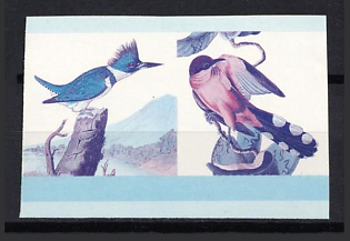 1985 55с Federation of Saint Kitts and Nevis. Pair, Proof, Imperforate, Trial Color