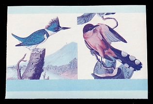 1985 55с Federation of Saint Kitts and Nevis. Pair, Trial Colors Proof, Imperforate