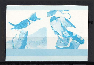 1985 55с Federation of Saint Kitts and Nevis. Pair, Proof, Imperforate, Trial Color