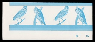 1985 2d Federation of Saint Kitts and Nevis, Strip, Trial Colors Proof, Imperforate, Margin, Sheet Inscription