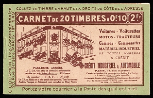 1924 Complete Booklet with stamps of Algeria, French Colonies