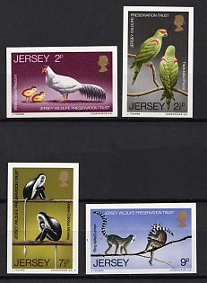 1971 Bailiwick of Jersey, Great Britain Crown Dependency, Plate Proofs, Imperforate, Complete Set