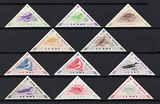 1954 Lundy Island, Great Britain, Imperforate, Local, Private Issue