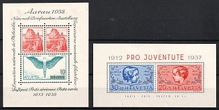 1937-38 Switzerland, Souvenir Sheet