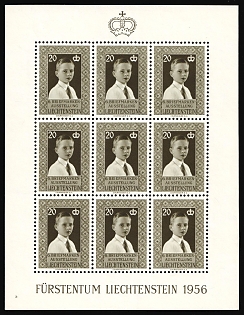 1956 Liechtenstein, Full Sheet