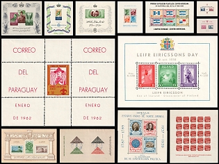 Costa Rica, Czechoslovakia, Egypt, Guatemala, Iceland, Lithuania, Paraguay, Romania, Souvenir Sheets, Collection