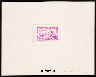 1949 12fr Principality of Monaco, Presentation Souvenir Sheet