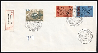 1965 (11 Oct) Netherlands, 'Congress of the European Confederation of Agriculture', Registered Cover from Amsterdam franked with full set of 18c-20c and 20c, Commemorative Postmarks