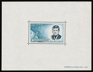 1964 Principality of Monaco, Perforated, Special Souvenir Sheet