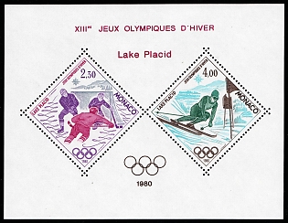 1980 Principality of Monaco, Special Souvenir Sheet