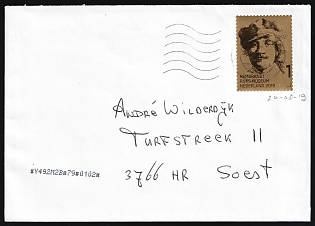 2019 (20 Aug) Netherlands, Cover to Soest franked with 1€